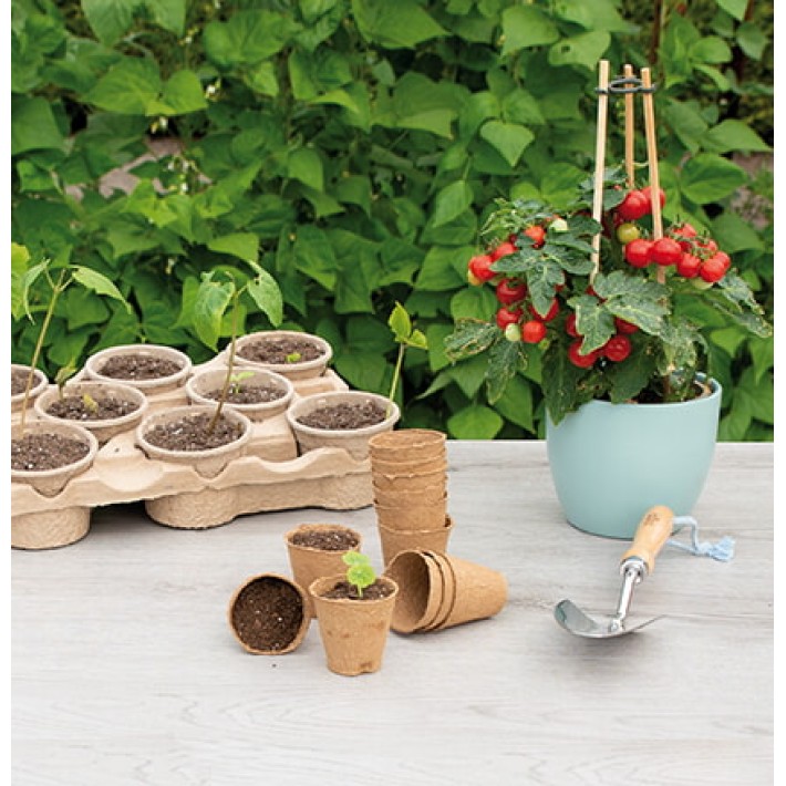 SOGO Biodegradable pots 6cm round 14pcs