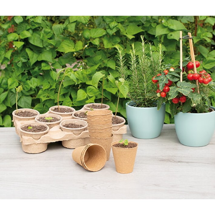 SOGO Biodegradable pots 8cm round 10pcs