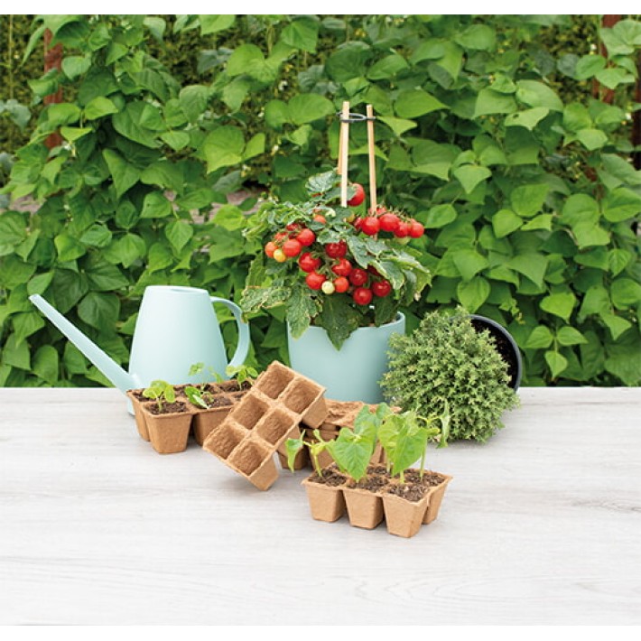 SOGO Biodegradable pots 4x4cm 6 strips à 6pc