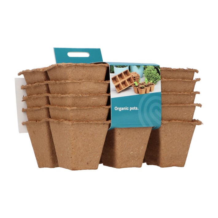 SOGO Biodegradable pots 6x6cm 5 strips à 6pc
