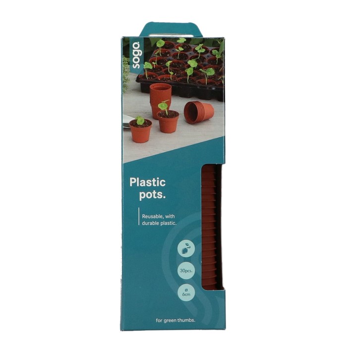 SOGO Plastic Plant Pot 6cm 30pcs.