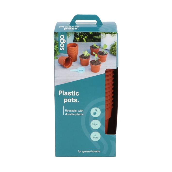 SOGO Plastic Plant Pot 9cm 18pcs.
