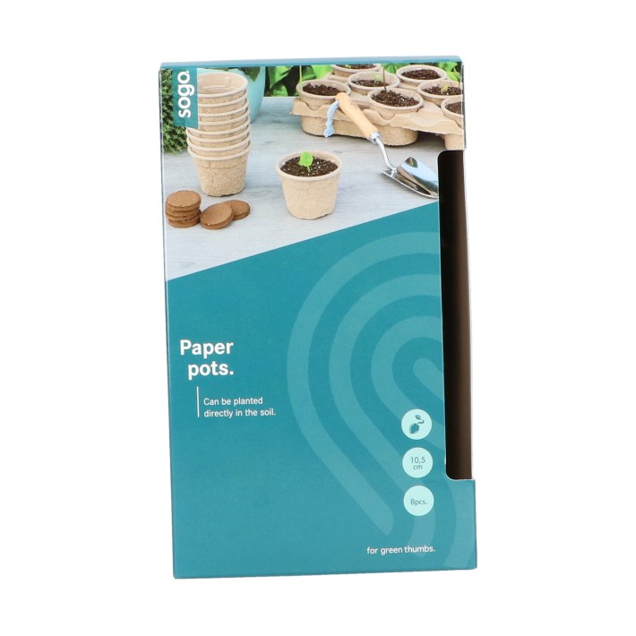 SOGO Paperpot 10.5cm 8pc.