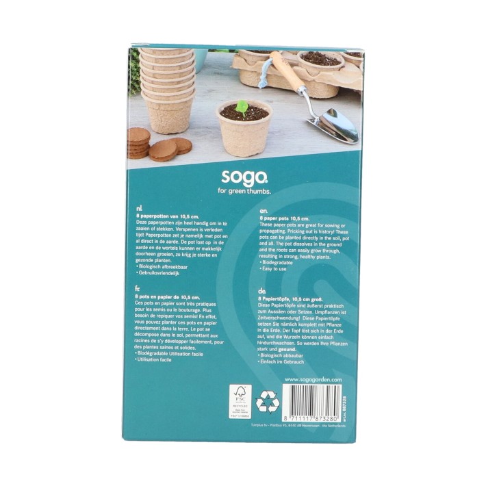 SOGO Paperpot 10.5cm 8pc.