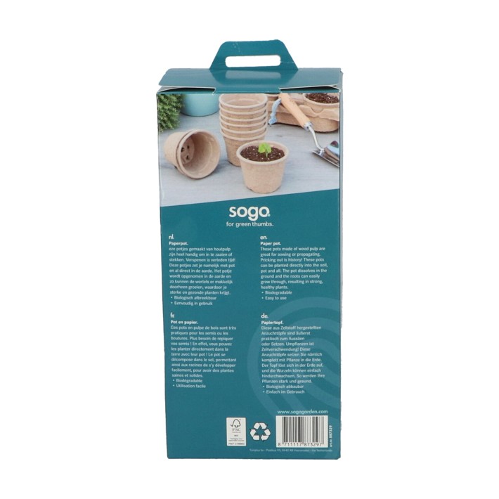 SOGO Paperpot 9cm 12pc.