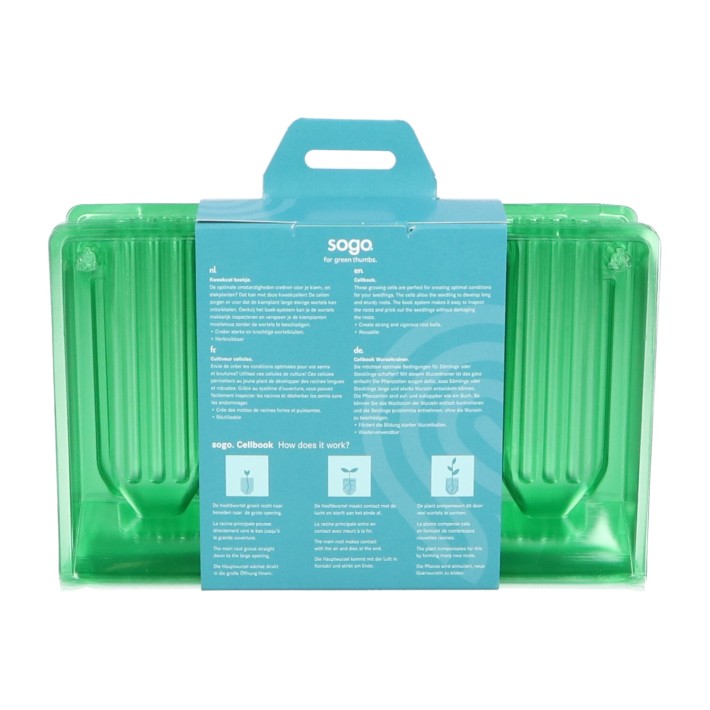 SOGO growingcell booklet 4 compartments 3,5x10cm Set 5 pcs.