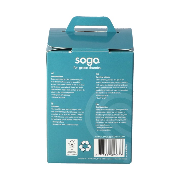 SOGO Growplugs soil tablet 3,6cm 48st
