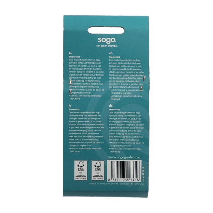 SOGO Hanging plant label