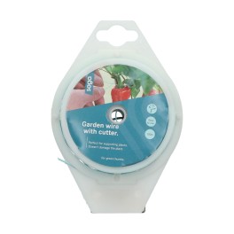 SOGO Garden wire, blue, with cutter, 100m
