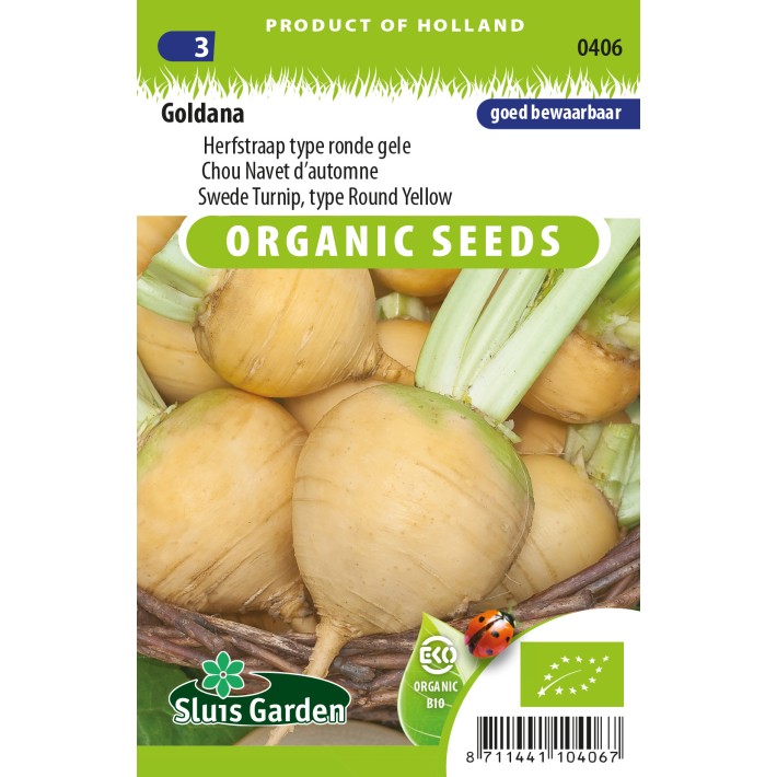 Swede Turnip Goldana (type round yellow)