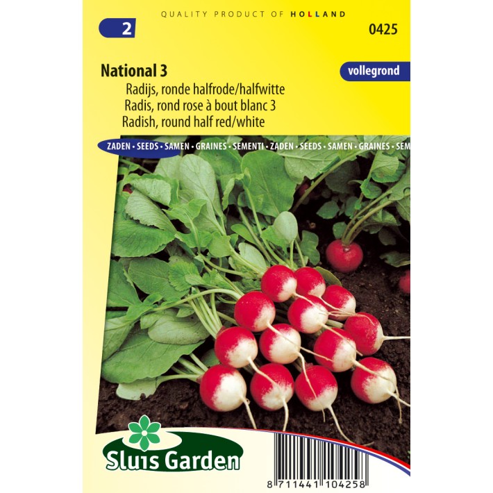 Radish National 3 (half red/white)