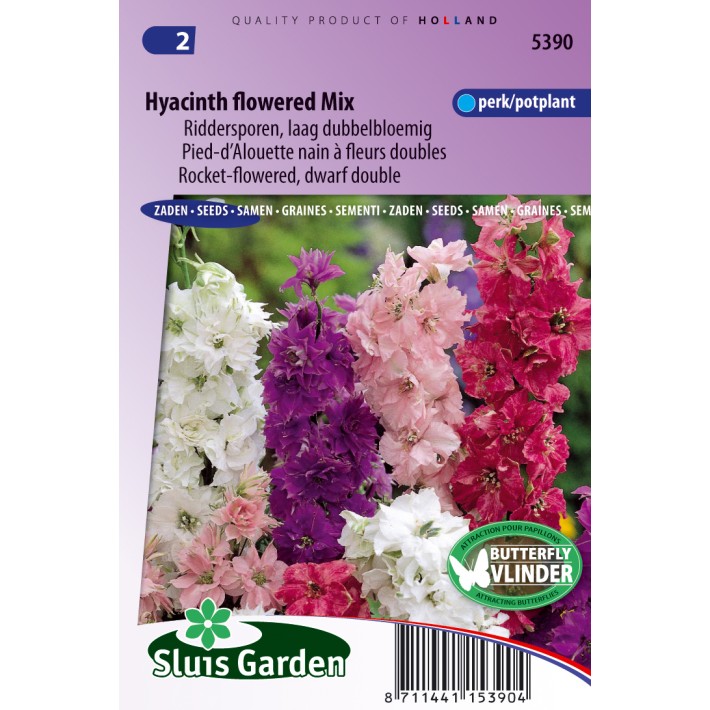 Larkspurs Rocket-flowered dwarf Mix
