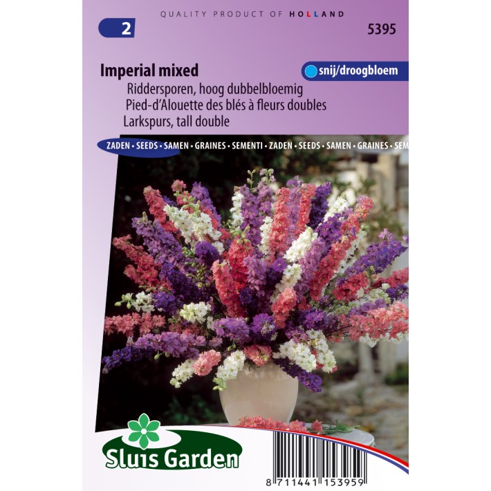 Larkspurs tall double Imperial Mix