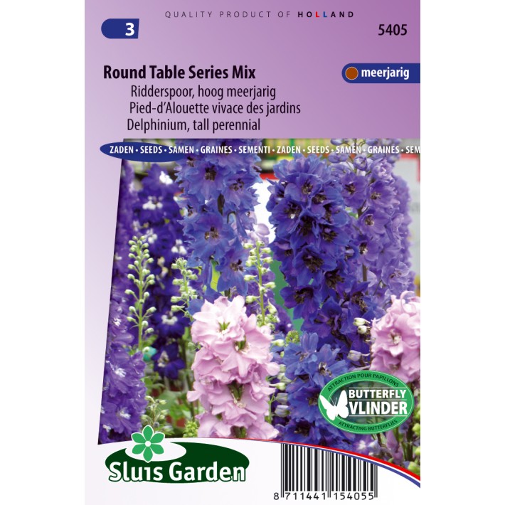 Larkspur tall Round Table Series Mix