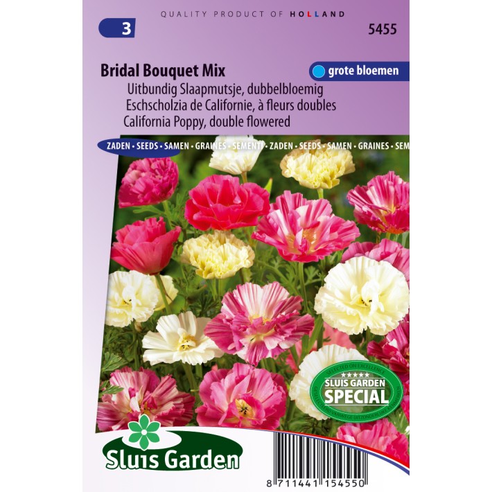 California Poppy Bridal Bouquet mix