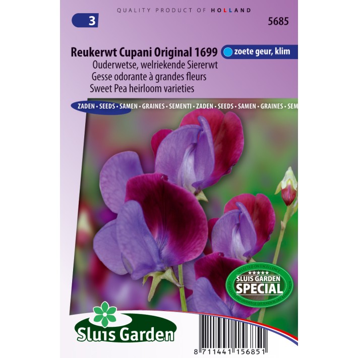 Sweet pea Cupani's original 1699 (Heirloom variety)