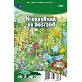 Aan zonnig kreupelhout en bosrand