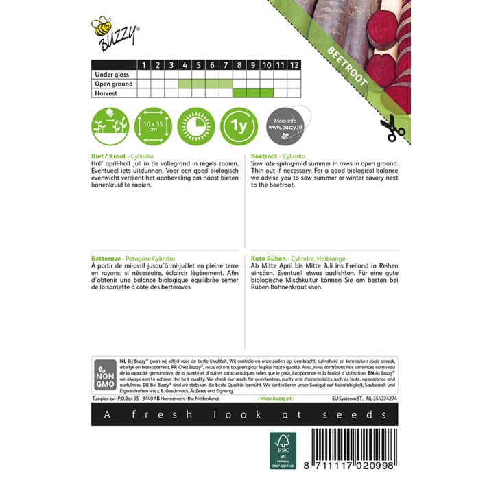 Buzzy® Beetroot Cylindra
