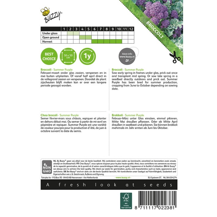 Buzzy® Broccoli Summer Purple