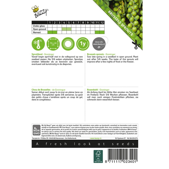Buzzy® Brussels Sprouts Groninger