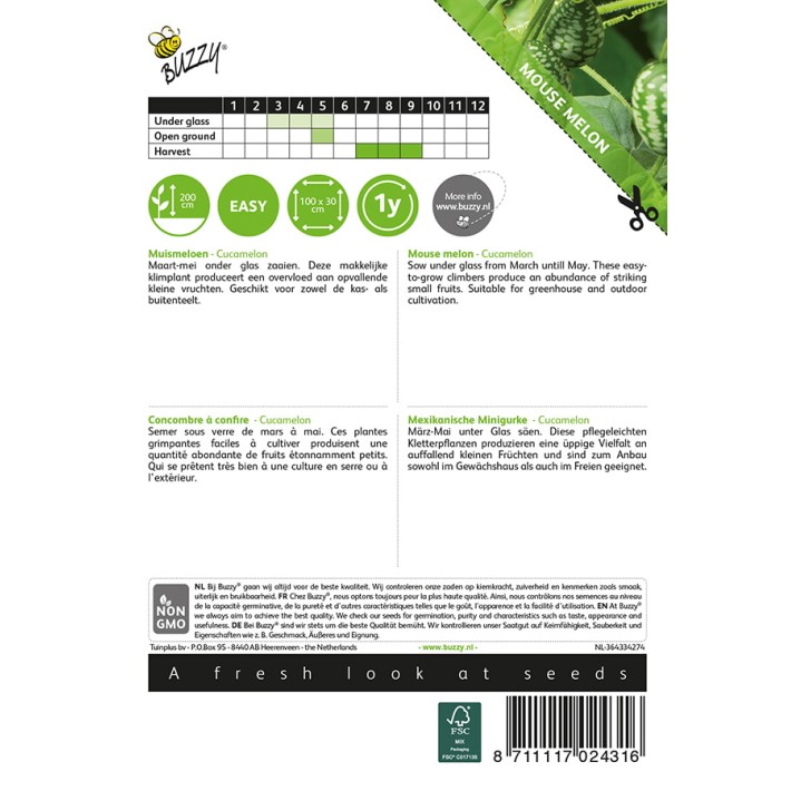 Muismeloen, Cucamelon