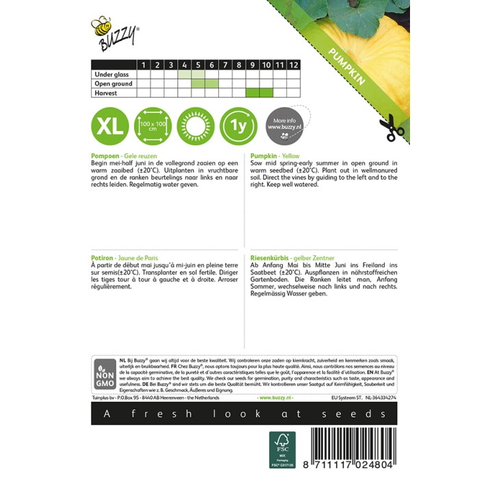 Buzzy® Pumpkin Yellow