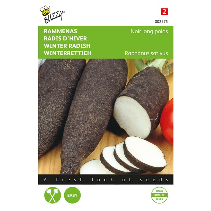 Buzzy® Winter radish Noir long poids d’horloge