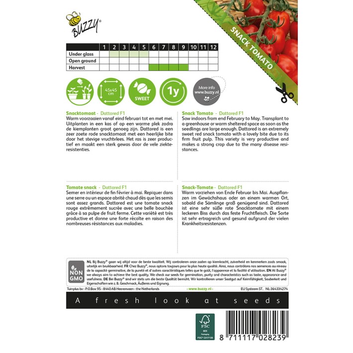 Buzzy® Snack Tomato Dattored F1