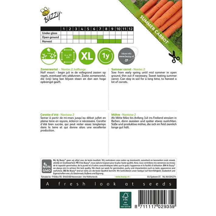 Buzzy® Summer carrot Nantes 2