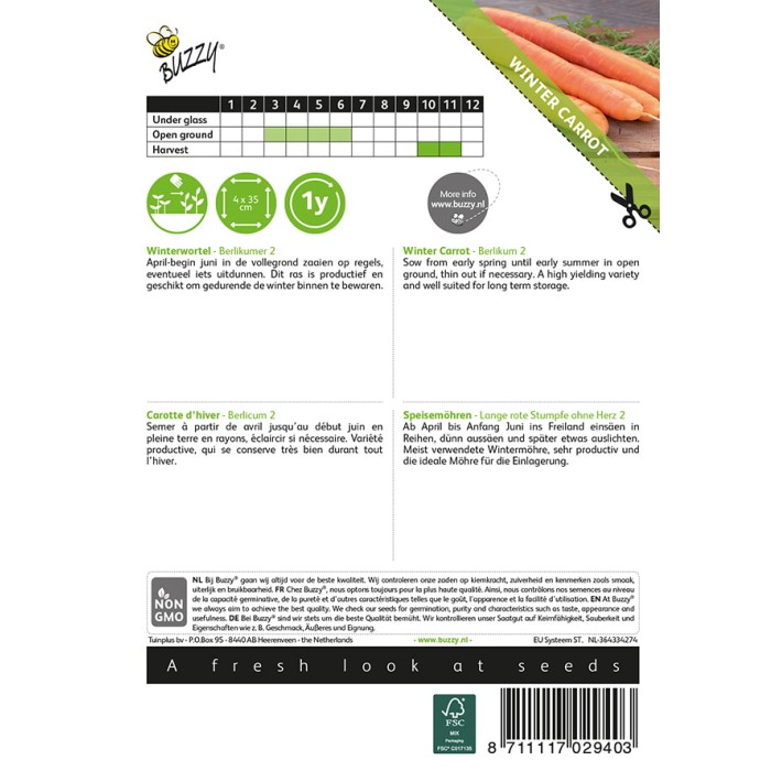 Buzzy® Winter carrot Berlicum 2