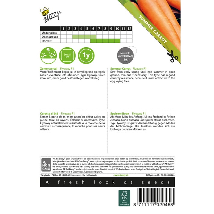 Buzzy® Summer Carrot Flyaway F1