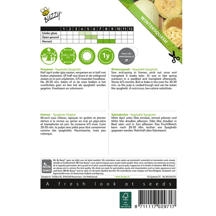 Buzzy® Wintersquash Vegetable Spaghetti