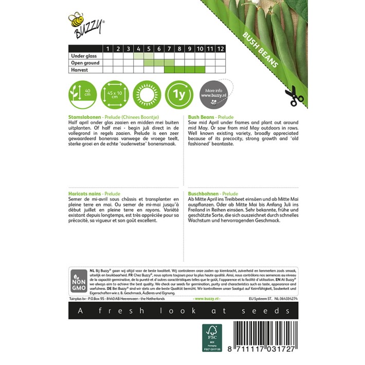 Buzzy® Dwarf French Beans Prelude