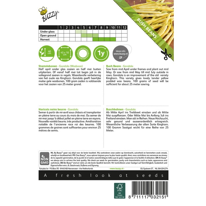 Buzzy® Bush Beans Gondola