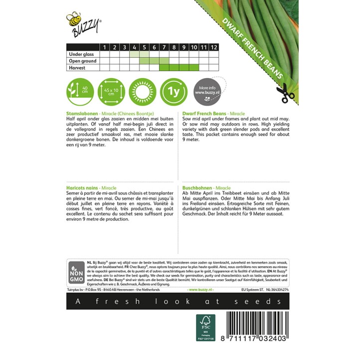 Buzzy® Dwarf French Beans Miracle