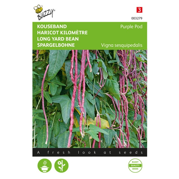 Buzzy® Long Yard Beans Purple Pod