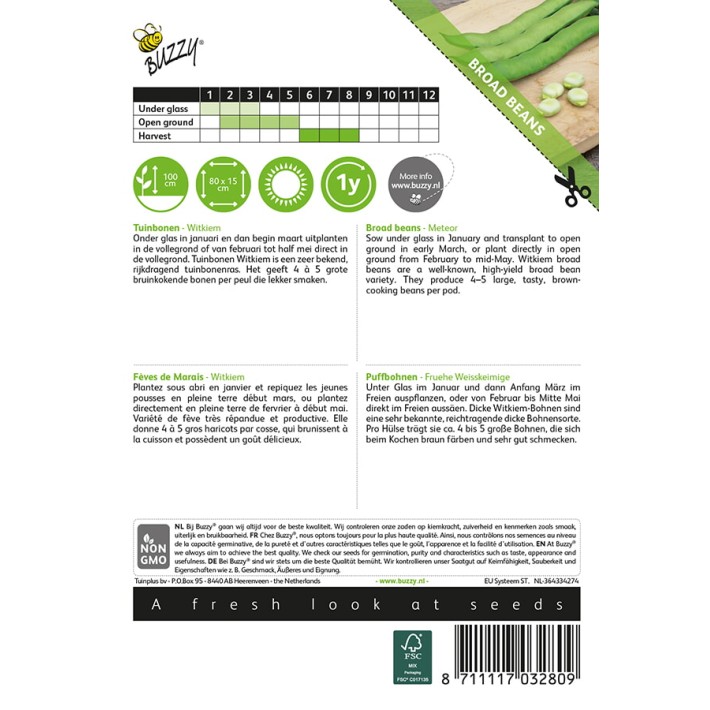 Buzzy® Broad Beans White