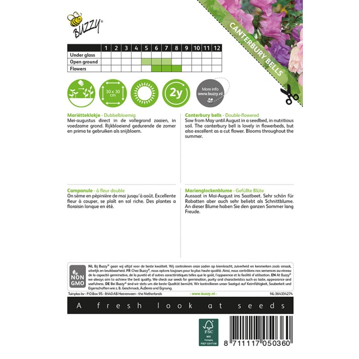 Buzzy® Campanula medium Double Mixed