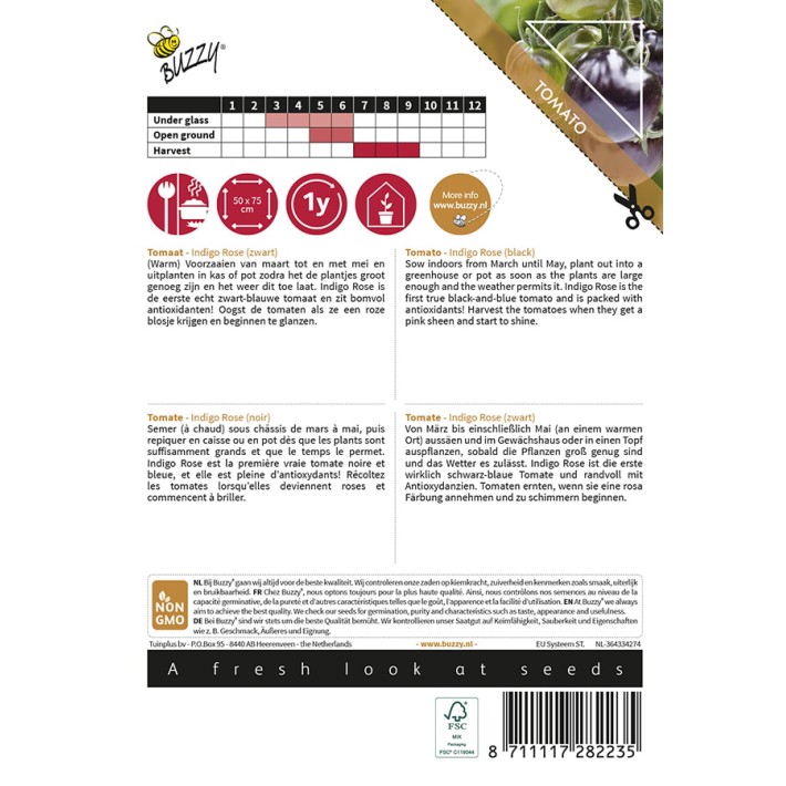 Buzzy® Pomodori, Tomato Indigo rose (black)