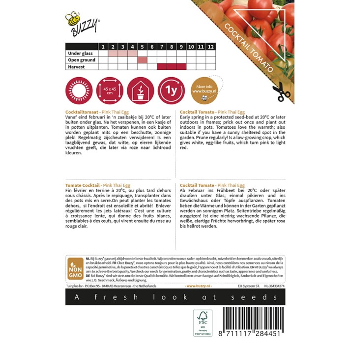 Buzzy® Pomodori, Tomato Pink Thai Egg