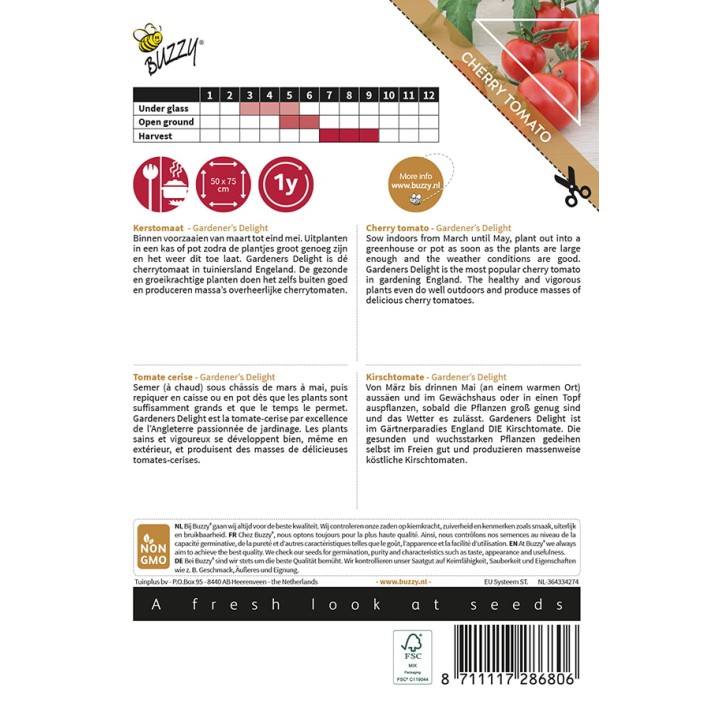 Buzzy® Pomodori, Tomato Gardeners Delight (Cherry)