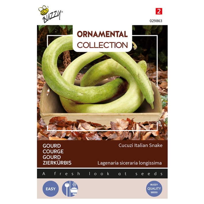 Buzzy® Ornamental Courge Cucuzi Italian Snake