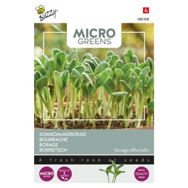 Microgreens, Borage (komkommerkruid)