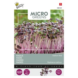 Microgreens, Radijs Rode Daikon