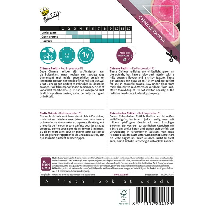 Buzzy® Xotica Radis Chinois Red Impression F1
