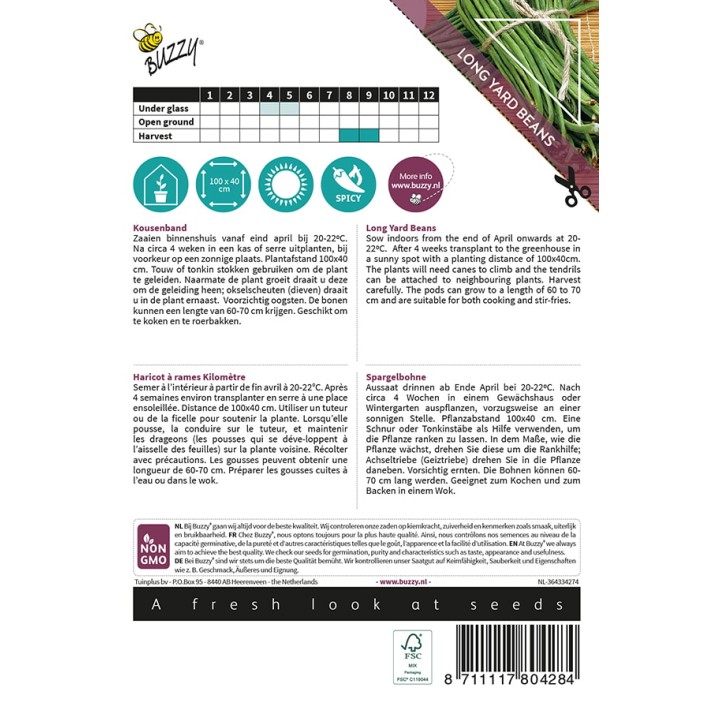 Buzzy® Xotica Haricot à rames Kilomètre