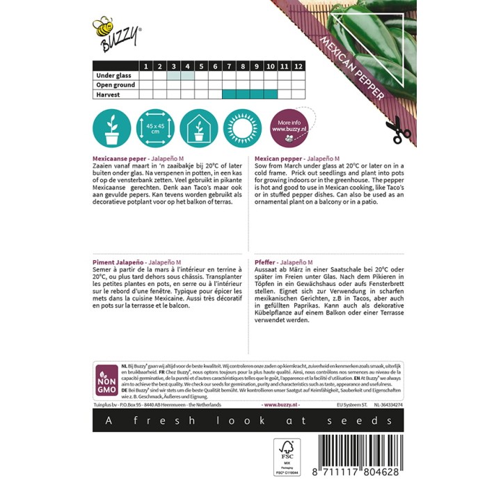 Buzzy® Xotica Piment Jalapeno M