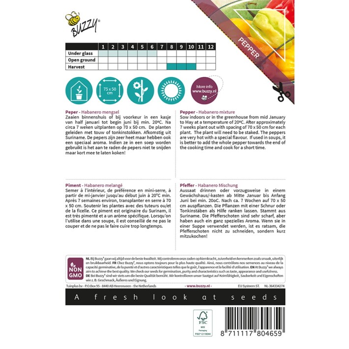 Buzzy® Xotica Piment Habanero melange