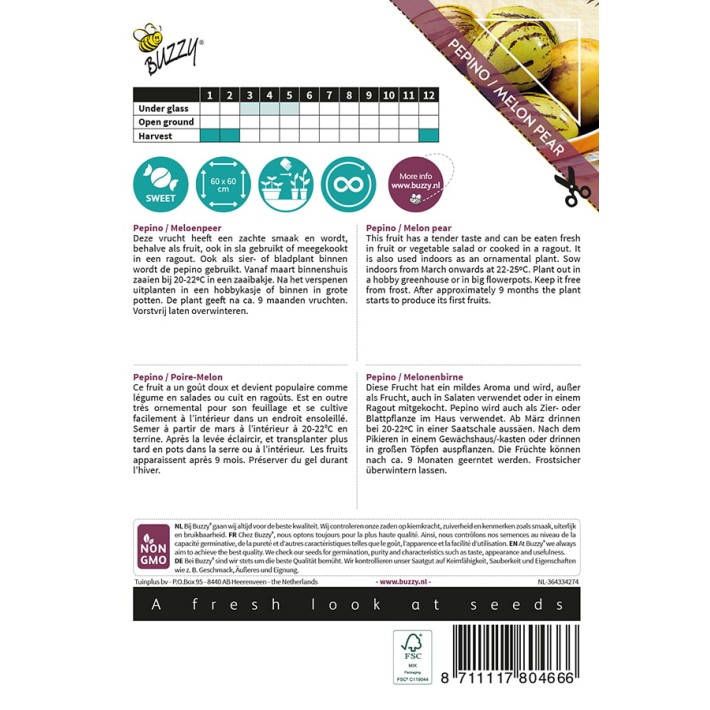 Buzzy® Xotica Pepino, Poire-melon