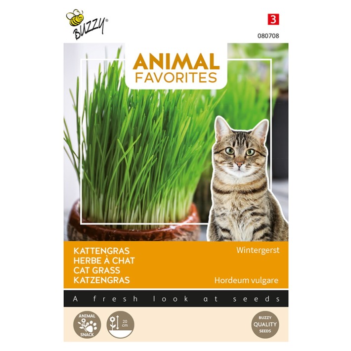 Buzzy® Animal Favorites Herbe à chat